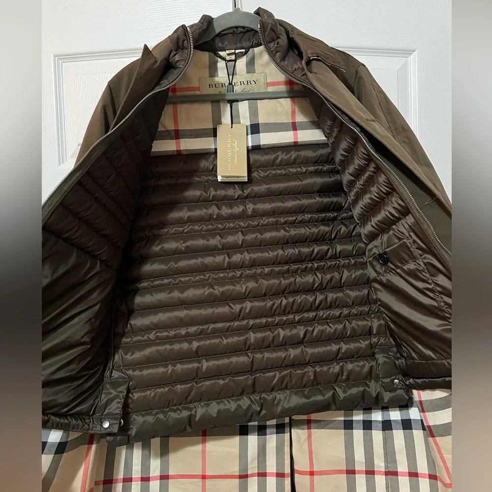 SOLD OFF POSHMARK 
Burberry Tunbridge Waterproof Coat with removable Down Vest - Picture 8 of 13